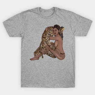 leopard girl T-Shirt